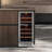 Calefort 15'' Wine Refrigerator 28 Bottle Dual Zone Built-in Wine Cooler