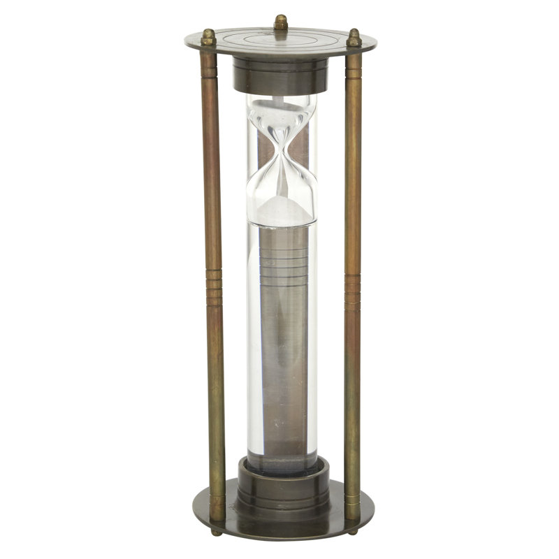 Fasta Hourglass Decorative Object, Brown