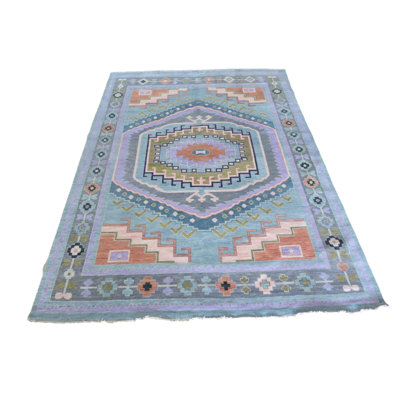 Tapis multicolore 8 pi 10 po x 11 pi 10 po One-of-a-Kind