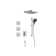 Shower Systems With 11.8"Rain Shower And High Pressure Handheld, 3 Body Jet Faucet, Rough In-Valve