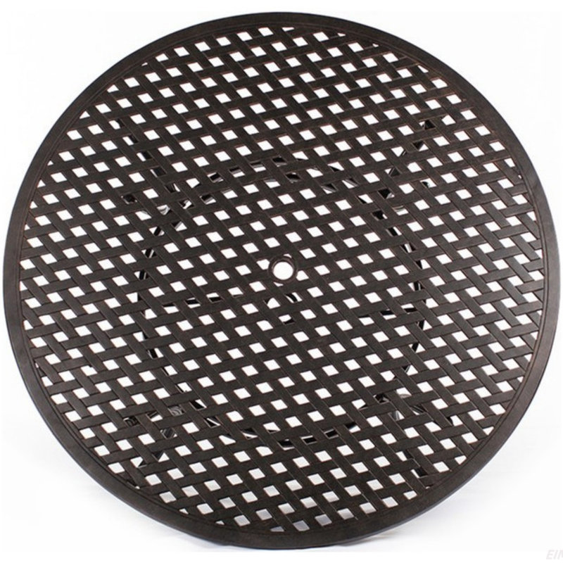 Ensemble de salle à manger rond en aluminium pour 4 personnes