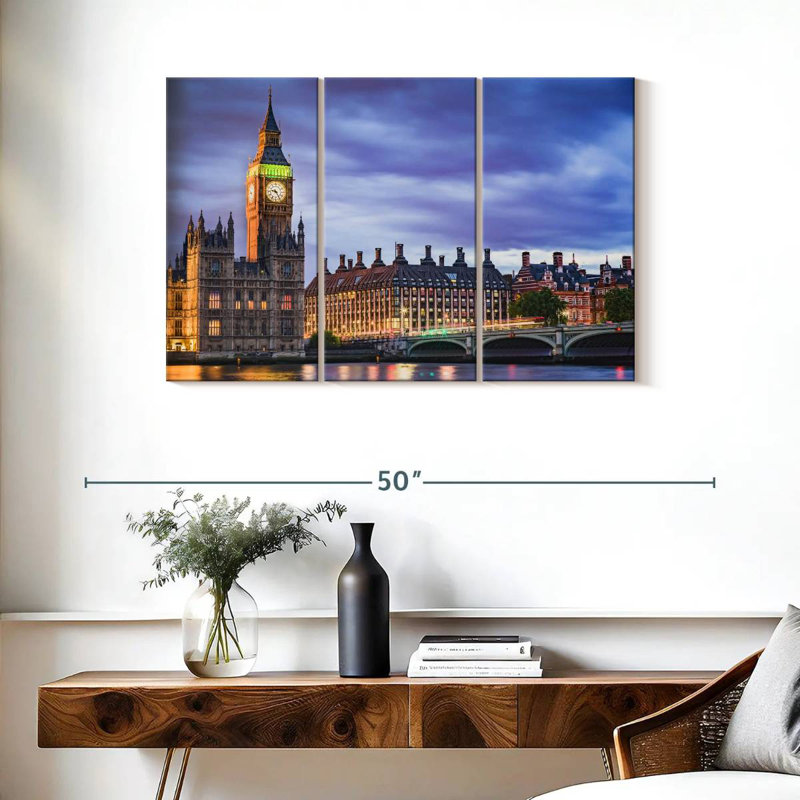 Westminster Twilight, 24" H x 38" W