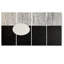 «Balance Black White Minimal White Circle - Minimalisme», art mural de paysage pour le salon, 4 pièces-838560925