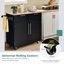 Ameia 94 cm W Kitchen Island with Solid Wood Top