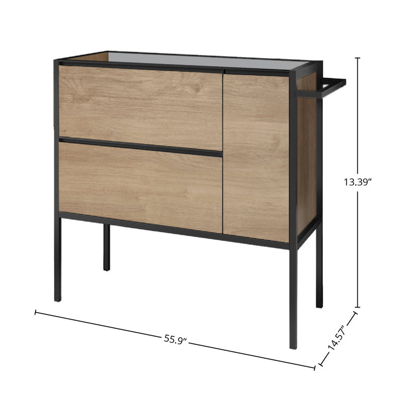 Wethington 55" 2-Door Side Cabinet