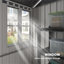 Galvanized Steel Extra-Large Storage Shed in Soft Grey, Ideal for Lawn Equipment and Outdoor Gear, Cottage Style