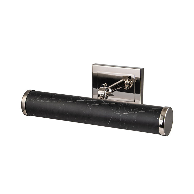 Coates Medium Picture Light, Polished Nickel/Satin Black