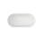 59" Premium Solid Surface Deep Soaking Bathtub With Acrylic Shelf