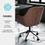 Fauteuil de bureau pivotant avec accoudoirs évasés Martha Stewart Rayna Martha-114728963-114728962