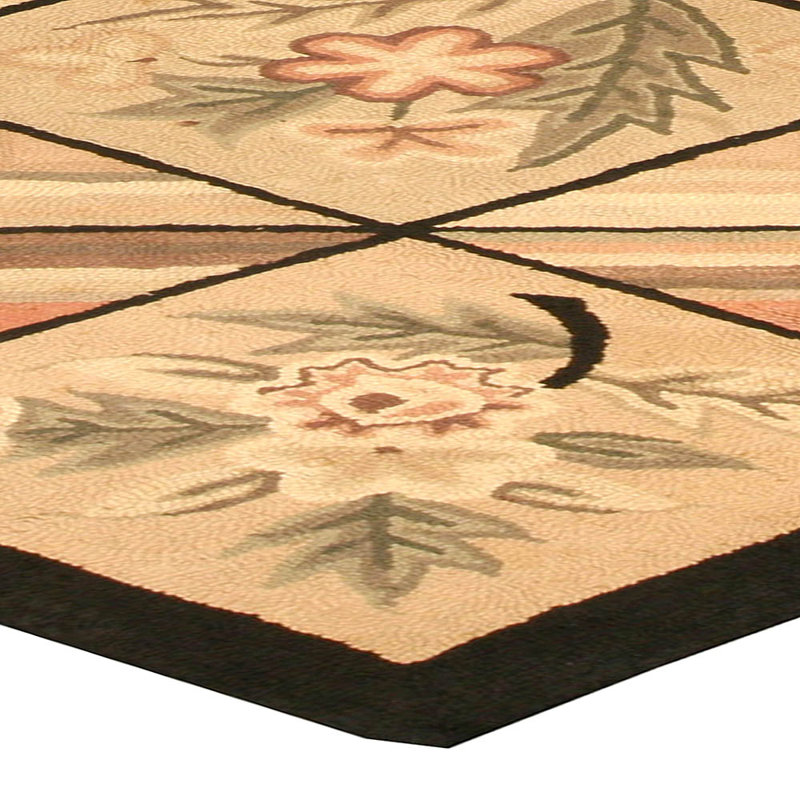 Vintage One-of-a-Kind Rectangle 9' X 12'2" Hand Knotted Area Rug
