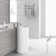 35.38" Tall Circular Pedestal Bathroom Sink with Overflow