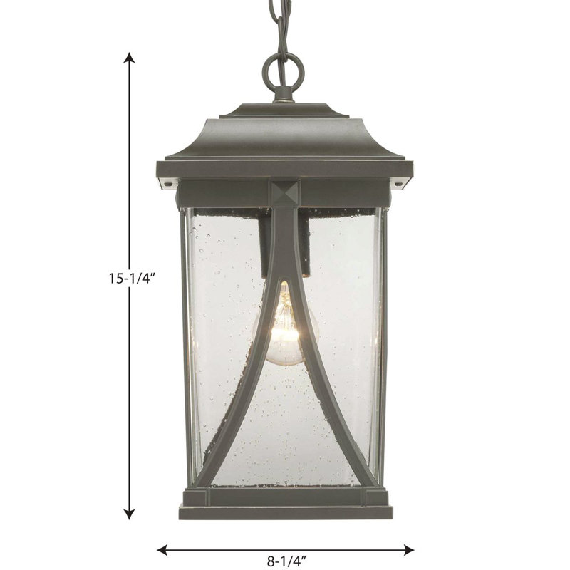 Seagraves Outdoor Hanging Lantern, Antique Bronze