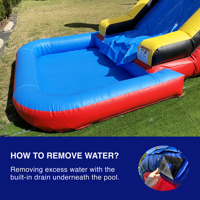 Ninja Warrior Bounce House with Slide and Splash Pool