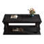 Table basse rustique de 47,24 po avec tablette de rangement-2129695815