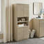Grande armoire de rangement en faux travertin Render