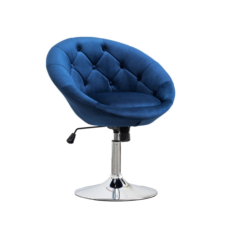 Fauteuil d'appoint Blue Velvet, Bleu