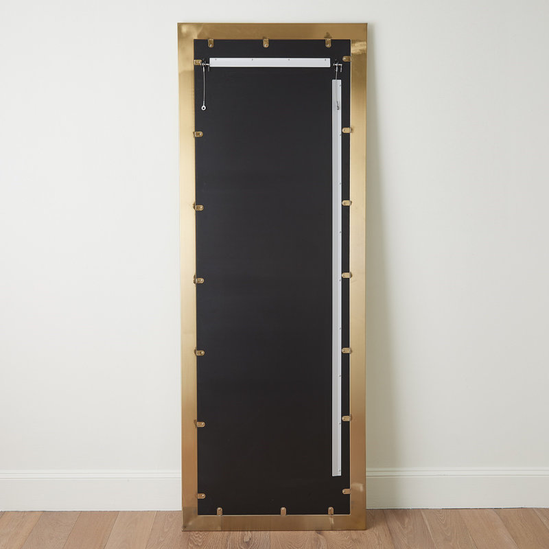 Rectangle Stainless Steel Mirror, 76" x 28"