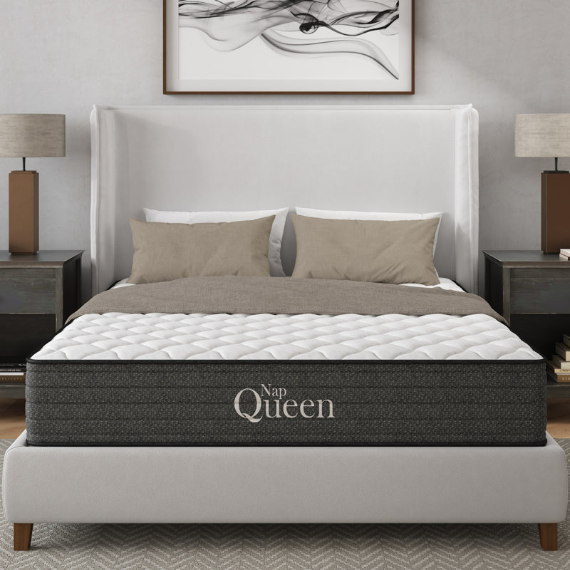 Matelas hybride en mousse viscoélastique gélifiée rafraîchissante, Lit double, 10"