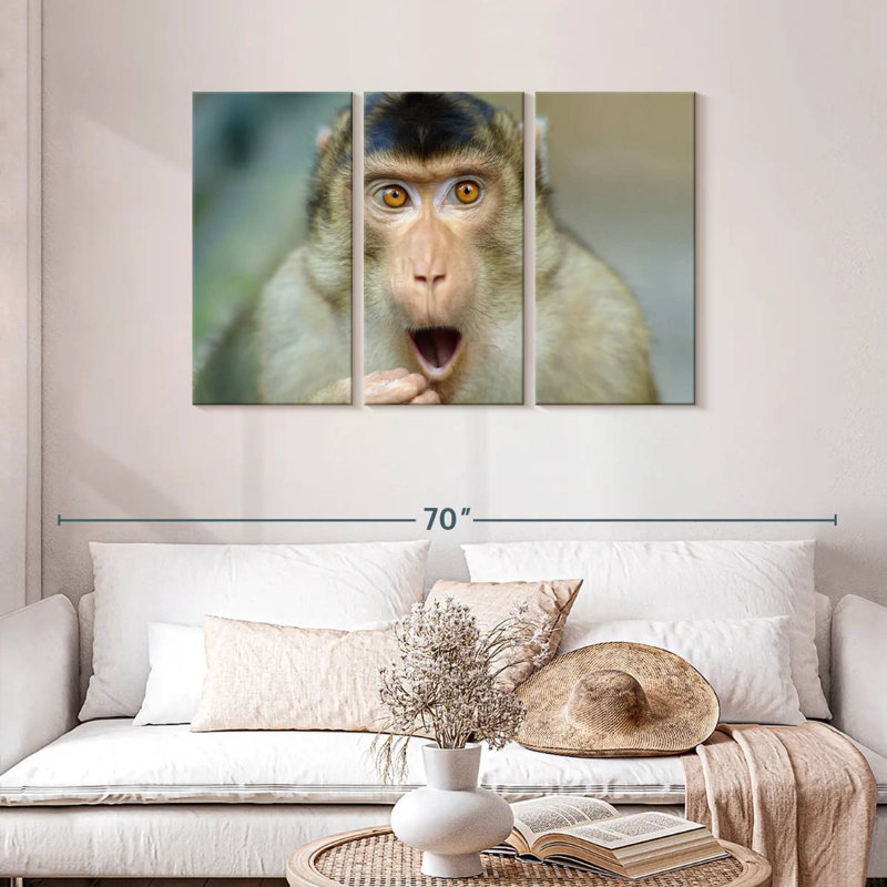 Brampt Monkey I, 28" H x 45" W