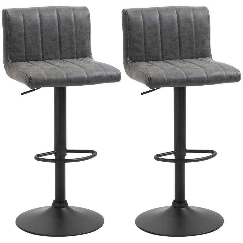 Swivel Counter Stool with Metal Frame