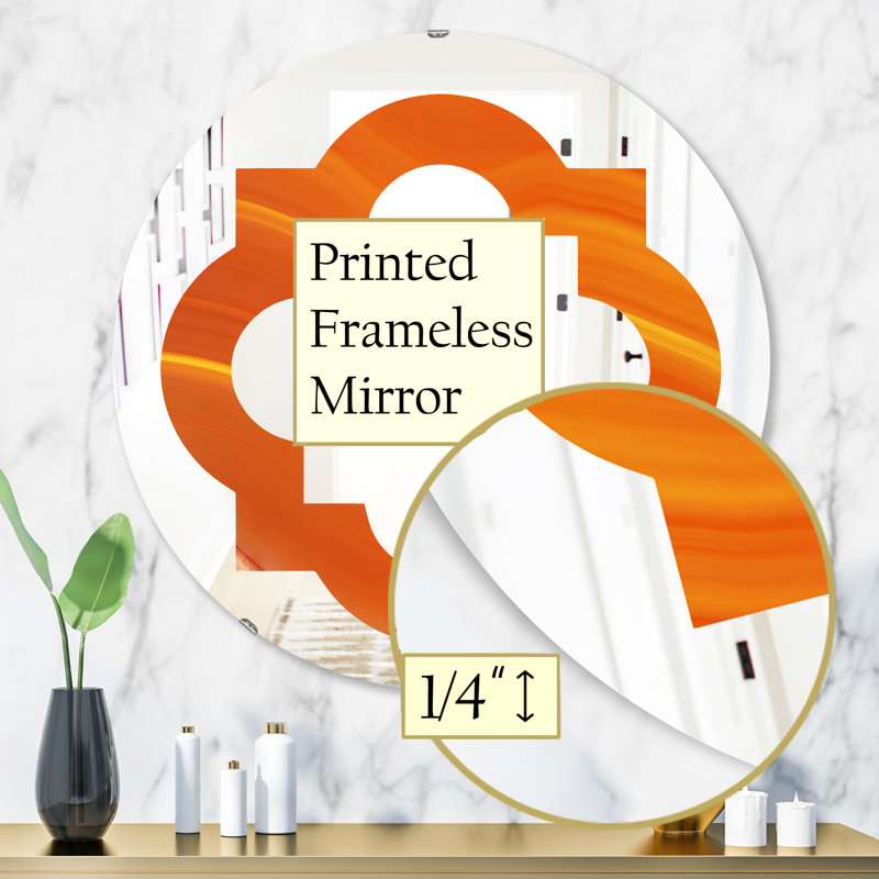 Miroir mural quadrilobe, 31,5 po x 31,5 po