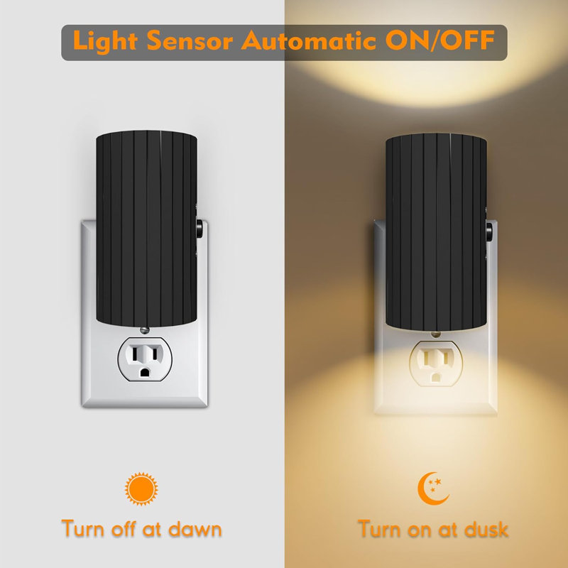 LED Plug In Night Light Dusk To Dawn Light Sensor