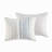 Cotton Printed Comforter Set with Chenille White/Navy King/Cal King