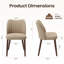 Chaise d'appoint de salle à manger rembourrée moderne avec pieds en bois -2023576743-2023576747