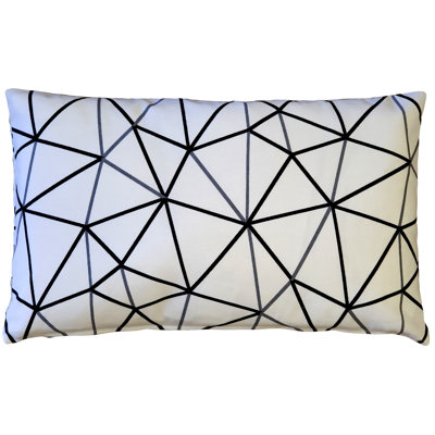 Cotton Geometric Lumbar Pillow