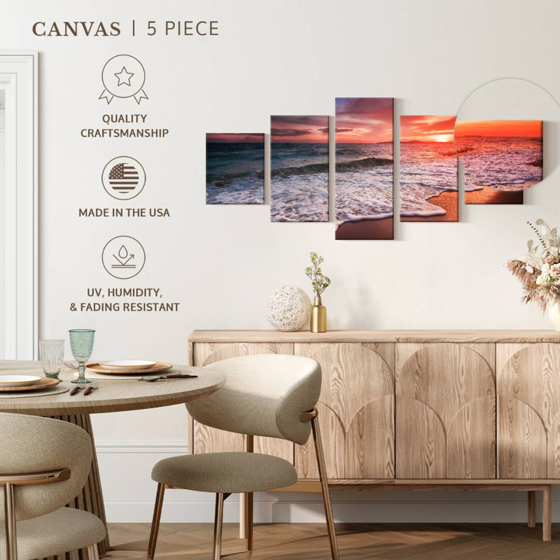 Dusk At Thai Avajane, 36" H x 80" W
