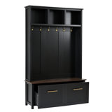 4-in-1 Hall Tree with Multiple Storage Space