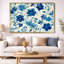 Art mural fleurs bleues sauvages, décor de toile de prairie, Freddie-490964123-490964120