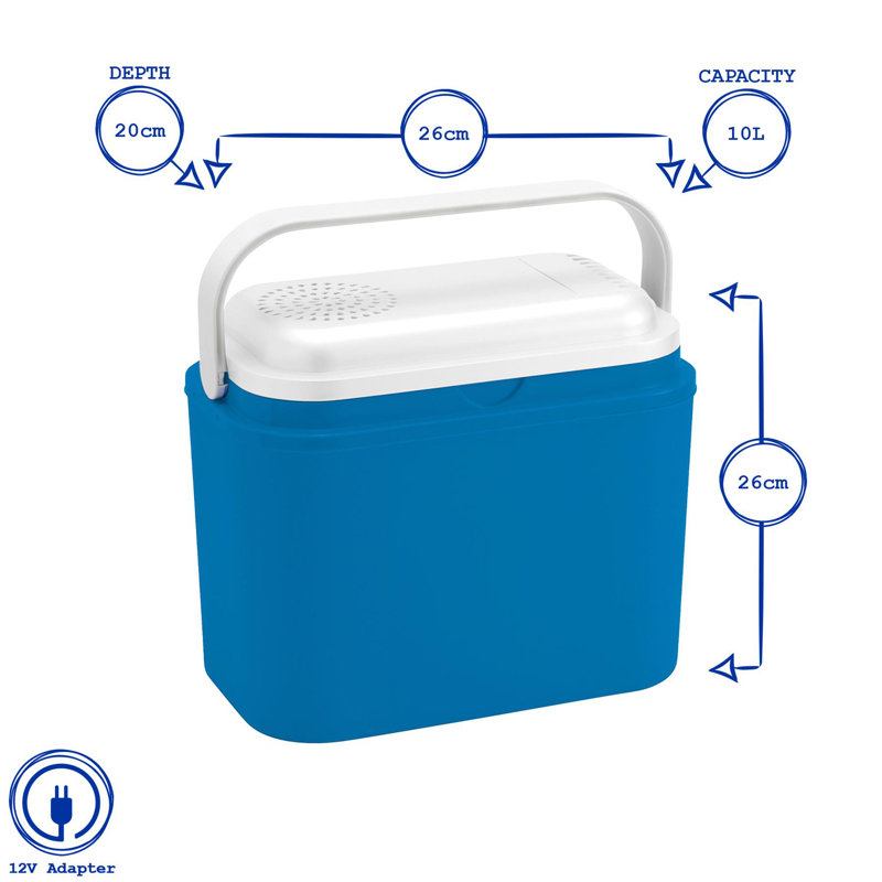 Harbour Housewares 10L Ice Chest in Blue
