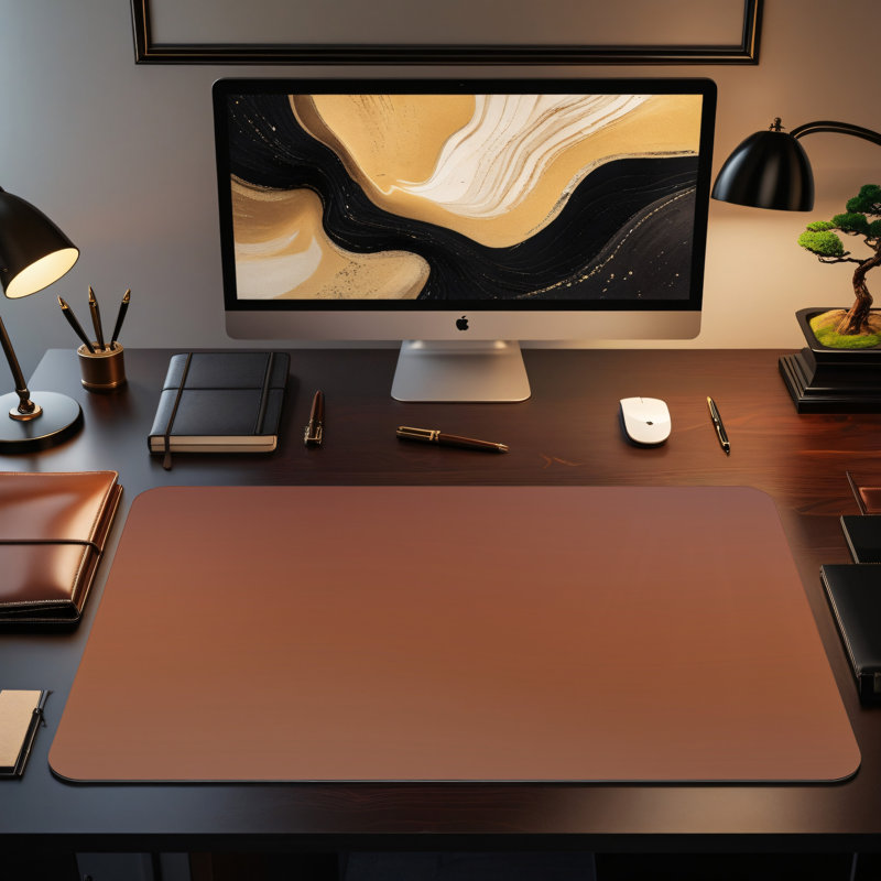 Polyester Desk Pad, 14.4x12.1