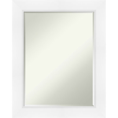 Sloped Half-Inch-Bevel Framed Wall Mirror