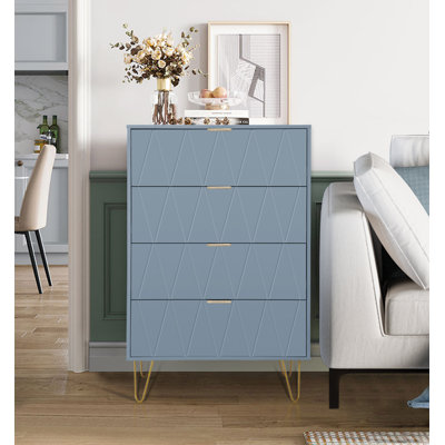 Commode à 4 tiroirs de 23,6 po Marable