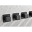 Valve de douche 3/4 po en métal coulé - Poignée réglable en laiton résistant à la corrosion noir mat 3,45 po x 1,78 lb et finition antirouille