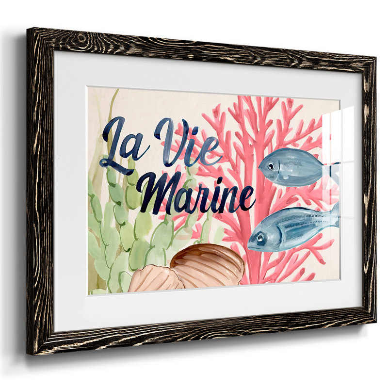 Pastel mer I, H 18 po x l 26 po x P 1,5 po, Noir