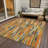 Machine Washable Indoor/Outdoor Christain ACN1317 Orange Rug-109532510