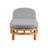 Everlee Outdoor Chaise Lounger, Sunbrella Canvas Natural FSC Teak-1559418789