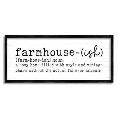 «Farmhouse-Ish Playful Définition», motif de bouleau - cadre flottant, impression sur toile