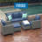 Premium All-Weather Wicker 5 - Person Patio Conversation Set with Cushions-87396553