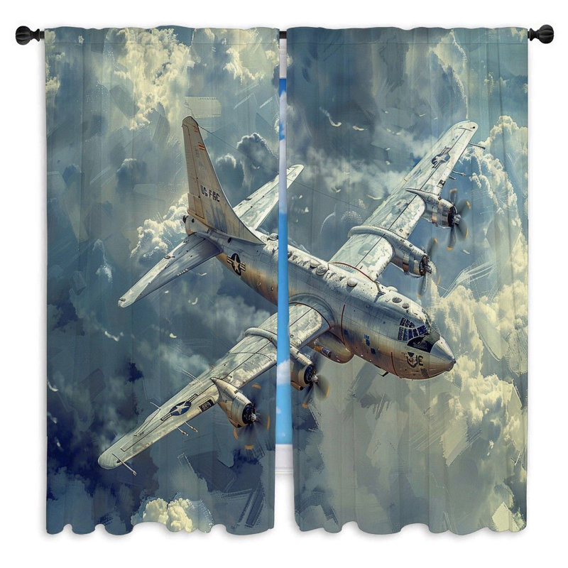 Jeremial Room Darkening Curtain Pair, 20"W x 82"L