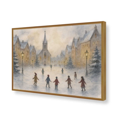 «Frosted Village Joy», reproduction d'art