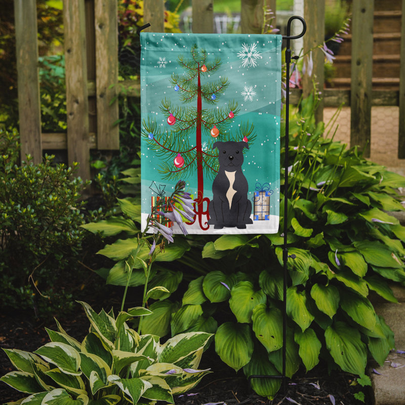 Silloth Double Sided Polyester Animal Garden Flag, Blue Staffordshire Bull, 15" H x 11" W x 0.01" D, Garden Flag