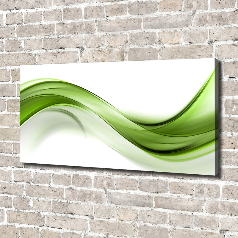 Green Wave - Wrapped Canvas Print