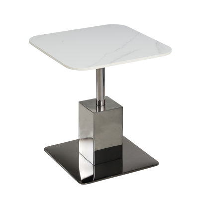 Lampe sur pied contemporaine en céramique avec base en acier graphite