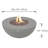 Humbert Bowl / Roca Outdoor Concrete Fire Pit 45,000 BTU - Includes Lava Rocks & PVC Cover-2082192376-2073045879-2073045872