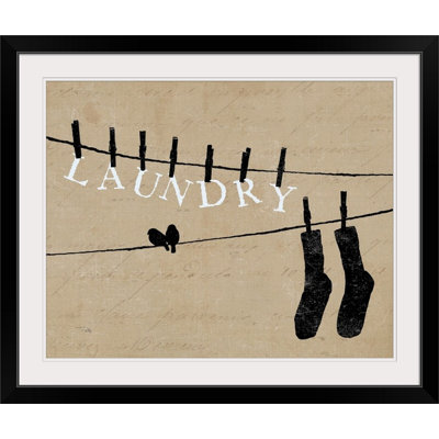 Ayleah, «Birds on a Wire - Laundry», reproduction d'art graphique d'Alain Pelletier