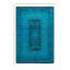 Tapis vert en laine unique 4 pi 1 po x 6 pi 1 po Huckaby